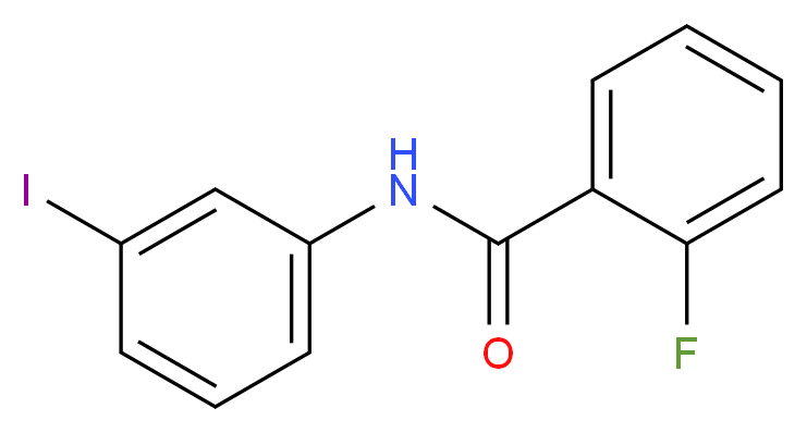 2-fluoro-N-(3-iodophenyl)benzamide_分子结构_CAS_443638-58-2