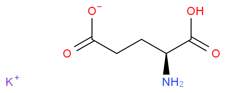 potassium (4S)-4-amino-4-carboxybutanoate_分子结构_CAS_24595-14-0