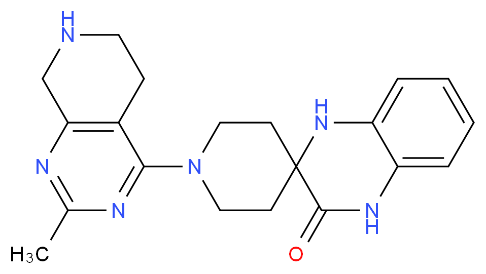 1-(2-methyl-5,6,7,8-tetrahydropyrido[3,4-d]pyrimidin-4-yl)-1',4'-dihydro-3'H-spiro[piperidine-4,2'-quinoxalin]-3'-one_分子结构_CAS_)