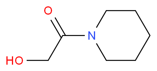 2-oxo-2-piperidin-1-ylethanol_分子结构_CAS_51068-75-8)
