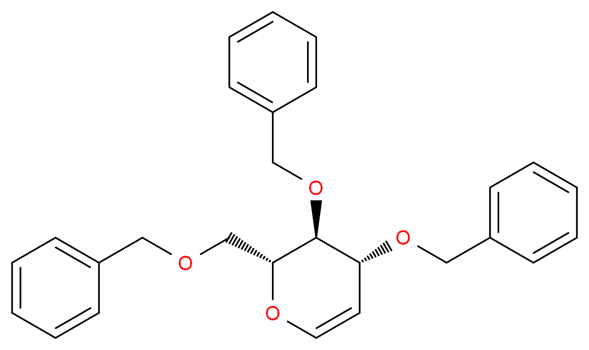 3,4,6-Tri-O-benzyl-D-glucal_分子结构_CAS_55628-54-1)