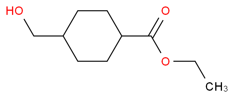 ethyl 4-(hydroxymethyl)cyclohexane-1-carboxylate_分子结构_CAS_104802-52-0