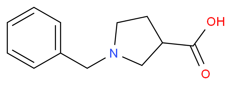 1-benzylpyrrolidine-3-carboxylic acid_分子结构_CAS_5731-18-0