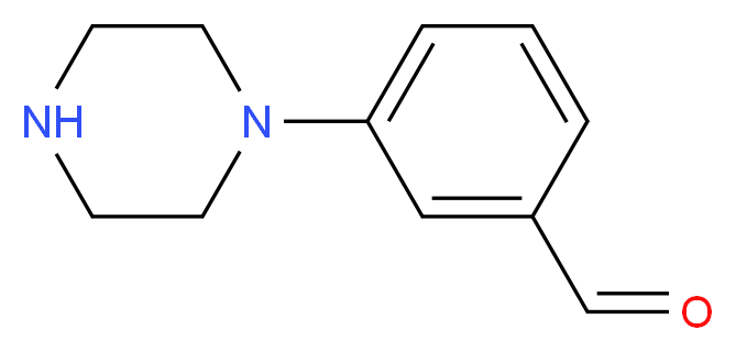 3-(piperazin-1-yl)benzaldehyde_分子结构_CAS_870703-56-3