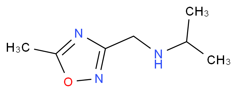[(5-methyl-1,2,4-oxadiazol-3-yl)methyl](propan-2-yl)amine_分子结构_CAS_915924-63-9