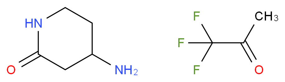 1,1,1-trifluoropropan-2-one; 4-aminopiperidin-2-one_分子结构_CAS_5513-66-6