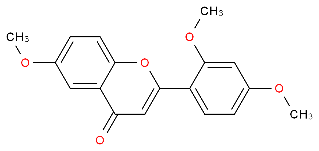 2-(2,4-dimethoxyphenyl)-6-methoxy-4H-chromen-4-one_分子结构_CAS_720675-90-1