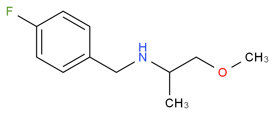 (4-fluorobenzyl)(2-methoxy-1-methylethyl)amine_分子结构_CAS_418786-13-7)