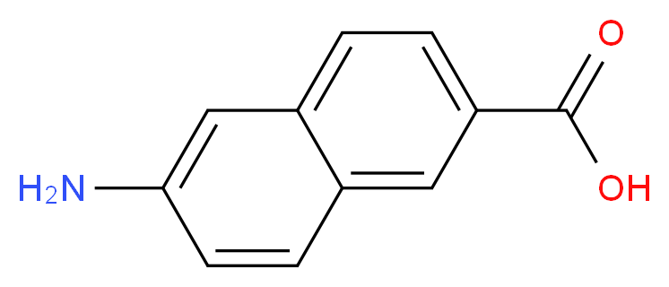 6-Amino-2-naphthoic acid, tech_分子结构_CAS_116668-47-4)