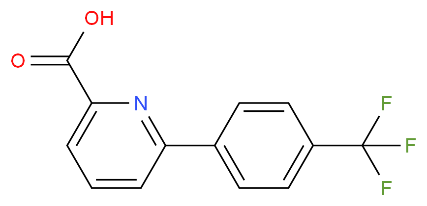 6-[4-(trifluoromethyl)phenyl]pyridine-2-carboxylic acid_分子结构_CAS_924817-68-5