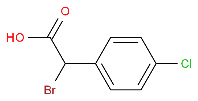 alpha-Bromo-4-chlorophenylacetic acid_分子结构_CAS_3381-73-5)