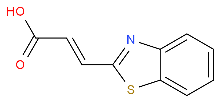 3-Benzothiazol-2-yl-acrylic acid_分子结构_CAS_123530-67-6)