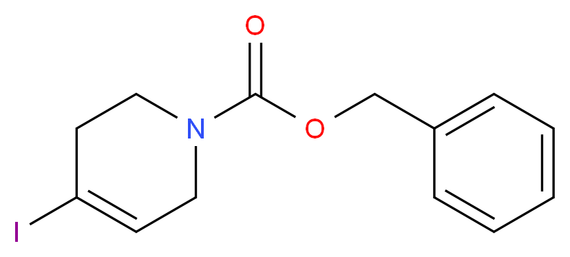 benzyl 4-iodo-1,2,3,6-tetrahydropyridine-1-carboxylate_分子结构_CAS_1060812-98-7