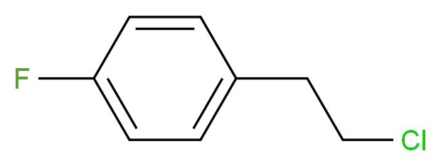 1-(2-chloroethyl)-4-fluorobenzene_分子结构_CAS_332-43-4