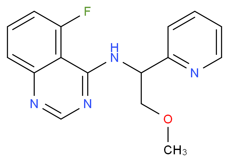 5-fluoro-N-(2-methoxy-1-pyridin-2-ylethyl)quinazolin-4-amine_分子结构_CAS_)