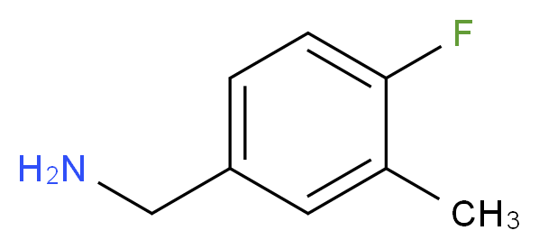 4-Fluoro-3-methylbenzylamine_分子结构_CAS_261951-68-2)