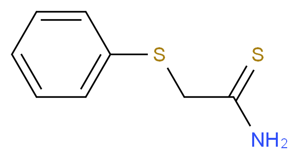 2-(phenylthio)ethanethioamide_分子结构_CAS_59865-82-6)