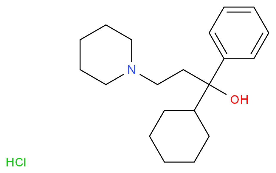 DL-TRIHEXYPHENIDYL HYDROCHLORIDE_分子结构_CAS_58947-95-8)