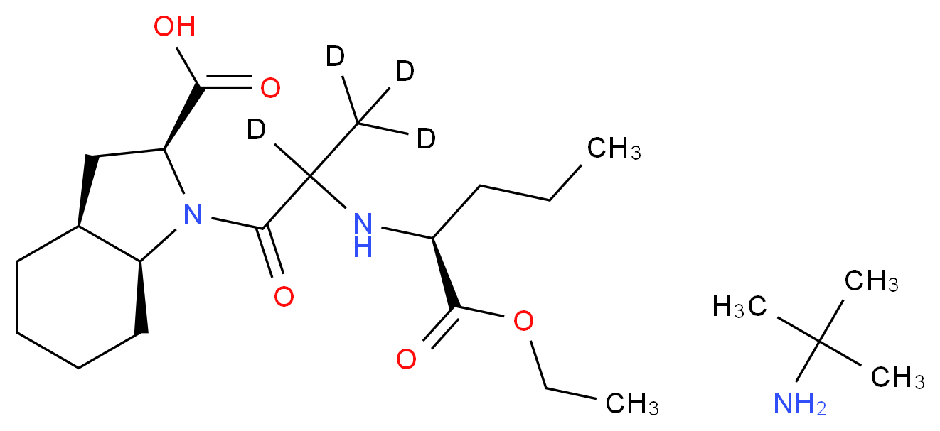 Perindopril-d4 t-Butylamine Salt_分子结构_CAS_1356929-59-3)