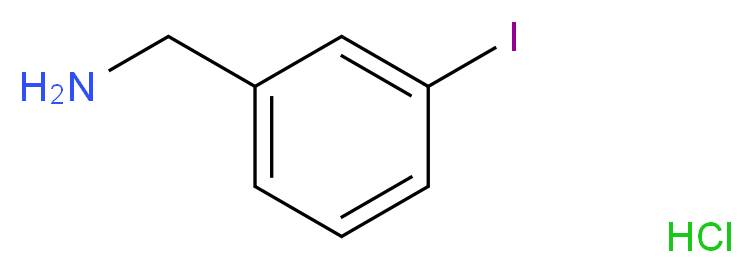 (3-iodophenyl)methanamine hydrochloride_分子结构_CAS_3718-88-5