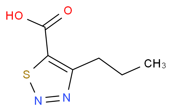 4-propyl-1,2,3-thiadiazole-5-carboxylic acid_分子结构_CAS_1021073-44-8