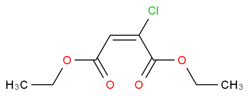 1,4-diethyl (2E)-2-chlorobut-2-enedioate_分子结构_CAS_626-10-8