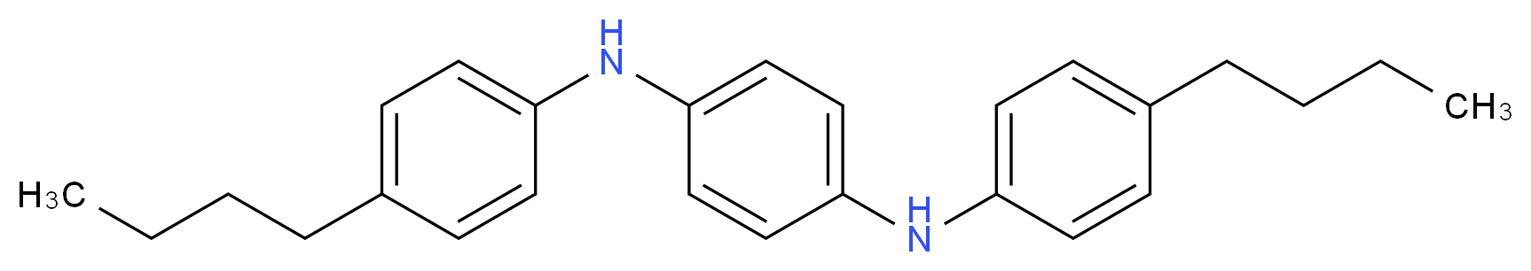 1-N,4-N-bis(4-butylphenyl)benzene-1,4-diamine_分子结构_CAS_372200-88-9