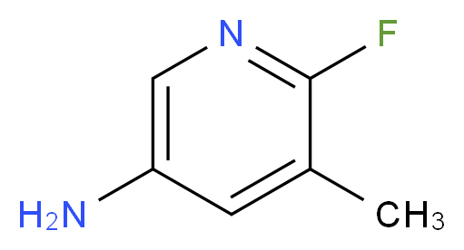 6-fluoro-5-methylpyridin-3-amine_分子结构_CAS_186593-48-6