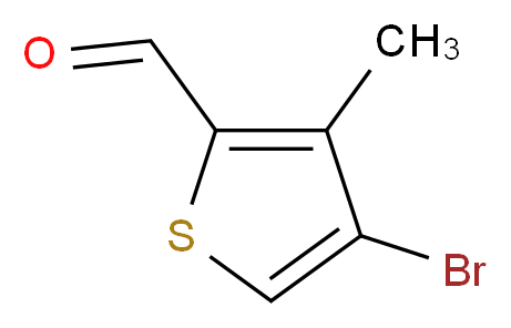 4-bromo-3-methylthiophene-2-carbaldehyde_分子结构_CAS_30153-47-0