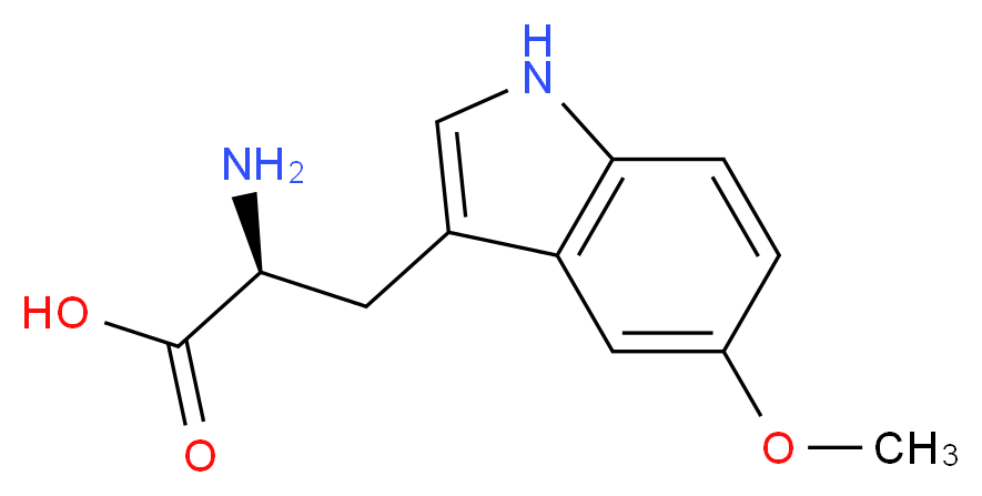 (S)-2-Amino-3-(5-methoxy-1H-indol-3-yl)propanoic acid_分子结构_CAS_25197-96-0)