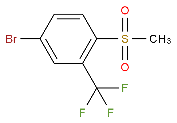 4-bromo-1-methanesulfonyl-2-(trifluoromethyl)benzene_分子结构_CAS_300356-32-5