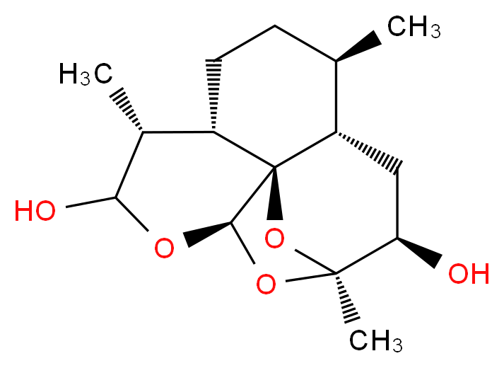 3-Hydroxy Deoxy Dihydro Artemisinin_分子结构_CAS_126641-61-0)