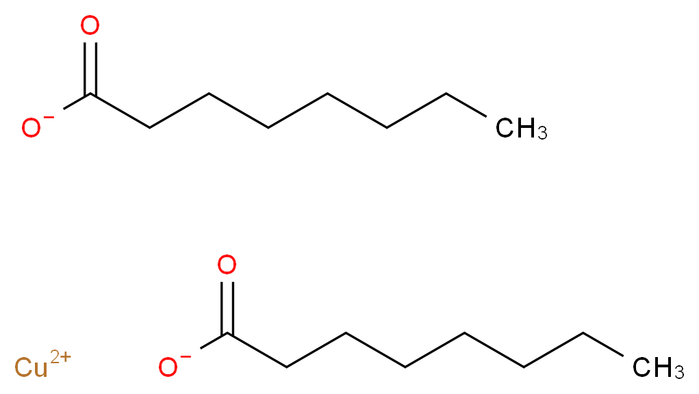 copper(2+) ion dioctanoate_分子结构_CAS_3890-89-9