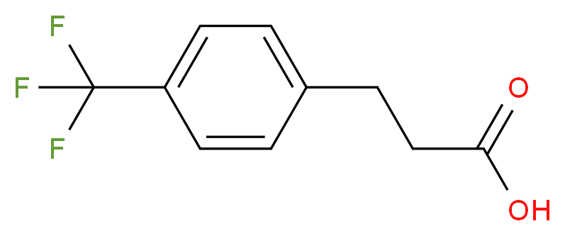 3-[4-(trifluoromethyl)phenyl]propanoic acid_分子结构_CAS_53473-36-2