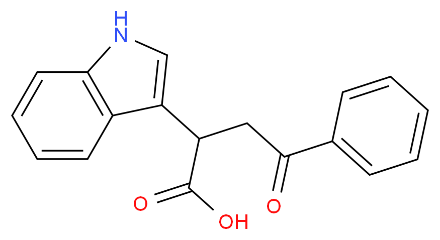 2-(1H-Indol-3-yl)-4-oxo-4-phenyl-butyric acid_分子结构_CAS_6266-66-6)