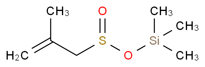 Trimethylsilyl methallylsulfinate_分子结构_CAS_723336-86-5)