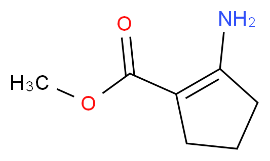 methyl 2-aminocyclopent-1-ene-1-carboxylate_分子结构_CAS_52909-60-1