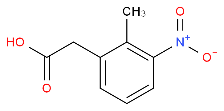 (2-Methyl-3-nitrophenyl)acetic acid_分子结构_CAS_23876-15-5)