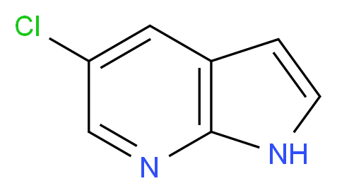 5-chloro-1H-pyrrolo[2,3-b]pyridine_分子结构_CAS_866546-07-8