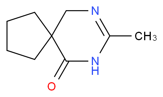 8-methyl-7,9-diazaspiro[4.5]dec-8-en-6-one_分子结构_CAS_1211596-79-0