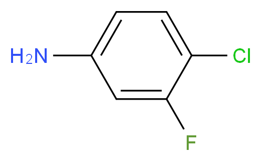 4-chloro-3-fluoroaniline_分子结构_CAS_367-22-6