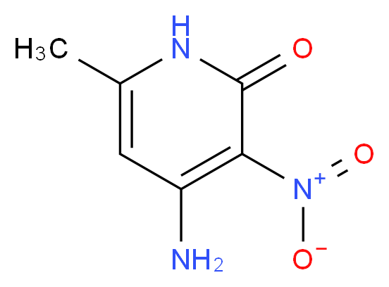 4-amino-6-methyl-3-nitro-1,2-dihydropyridin-2-one_分子结构_CAS_63897-15-4