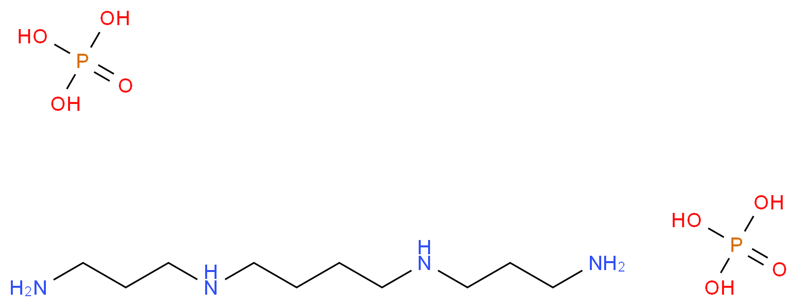 精胺 二磷酸盐_分子结构_CAS_3891-79-0)