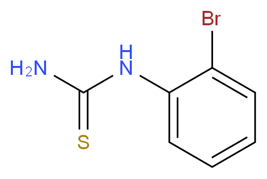 N-(2-溴苯基)硫脲_分子结构_CAS_5391-30-0)