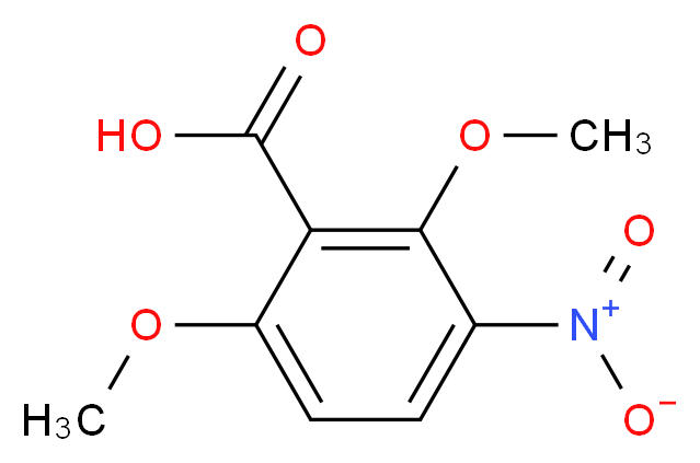 2,6-dimethoxy-3-nitrobenzoic acid_分子结构_CAS_55776-17-5