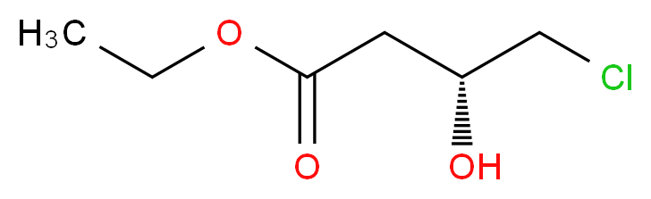 (R)-(+)-4-氯-3-羟基丁酸乙酯_分子结构_CAS_90866-33-4)