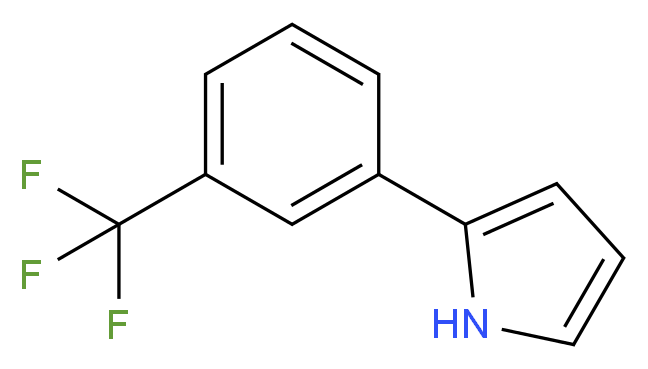 2-[3-(trifluoromethyl)phenyl]-1H-pyrrole_分子结构_CAS_53871-26-4