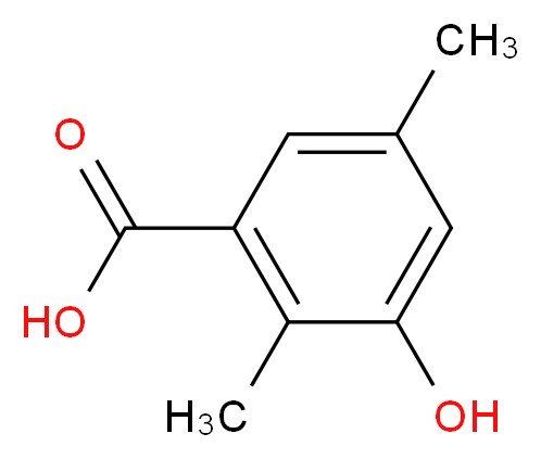 2,5-DIMETHYL-3-HYDROXYBENZOIC ACID_分子结构_CAS_27023-06-9)