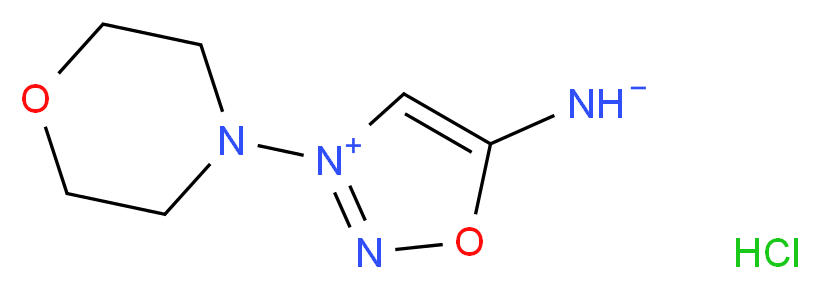 3-Morpholinosydnonimine hydrochloride_分子结构_CAS_16142-27-1)