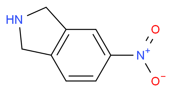 5-nitro-2,3-dihydro-1H-isoindole_分子结构_CAS_46053-72-9